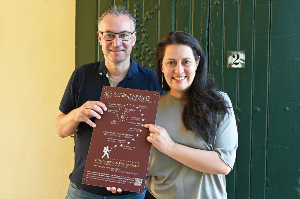 Schirmherrin Regionalverbandsdirektorin Dr. Carolin Lehberger mit dem Landrat des Saarpfalz- Kreis Frank John. In den beiden Landkreisen nahm das Projekt gemeinsam mit französischen Partnern in der ersten Projektphase seinen Lauf.