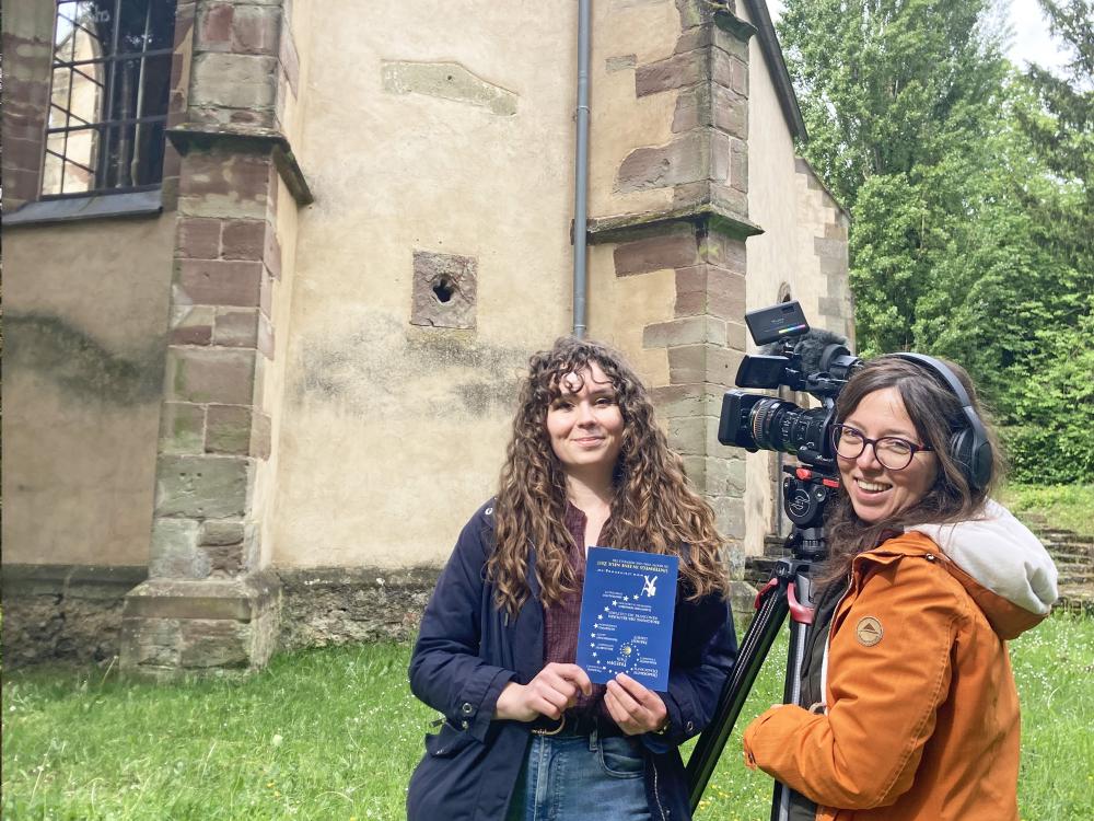 Der französische Fernsehsender FRANCE 3 entdeckt das europäische Modellprojekt „Sternenweg/Chemin des étoiles auf einer besonderen grenzüberschreitenden Wegetappe