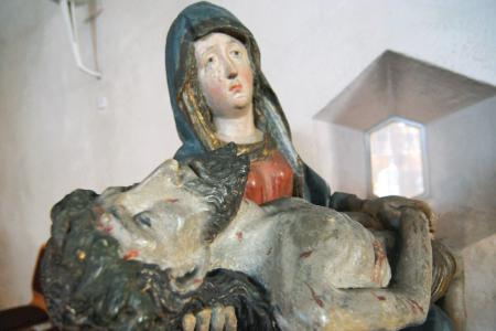 Godramstein, Kath. Pfarrkirche St. Pirmin, Pietà/Vesperbild.